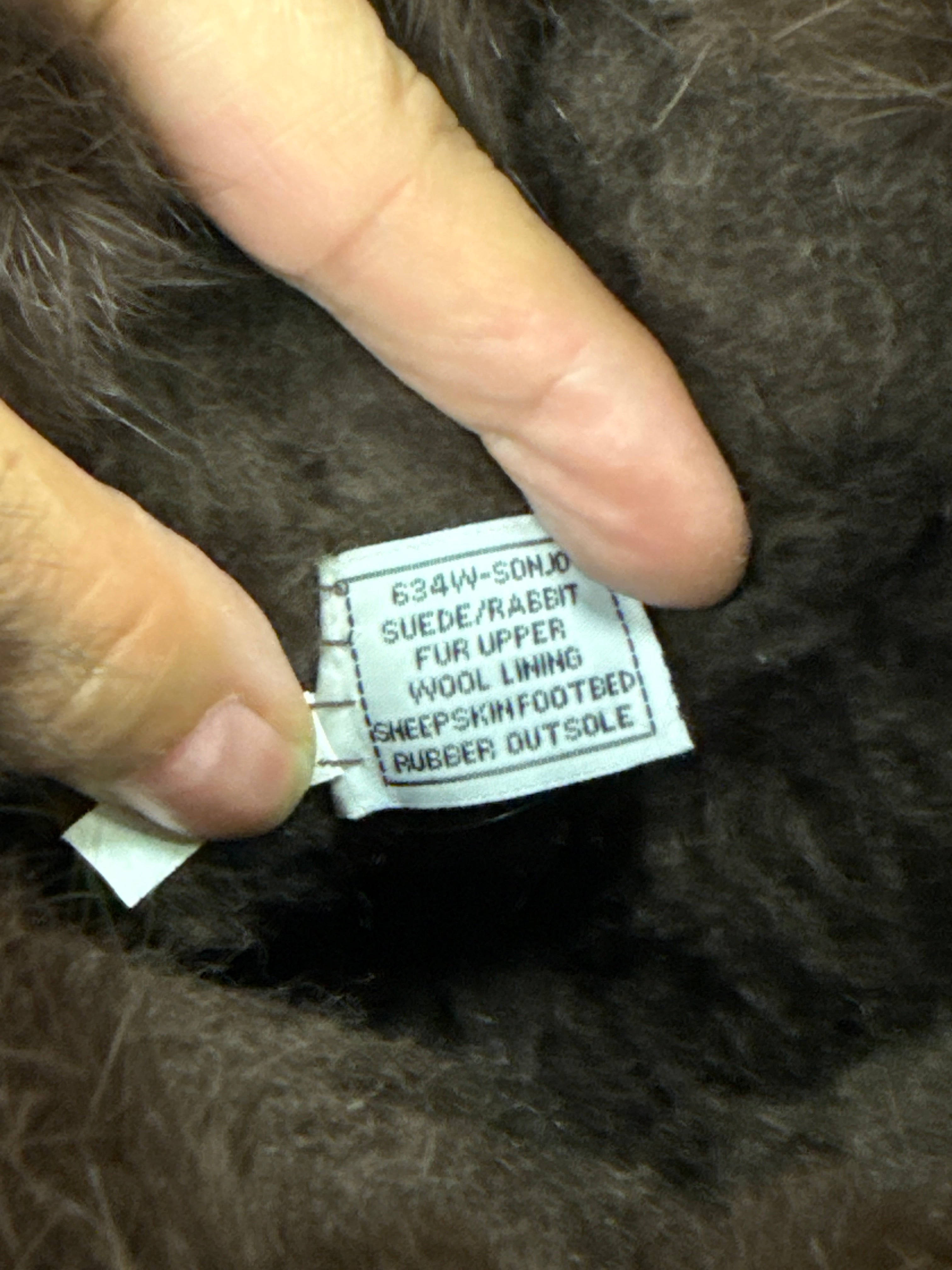 BEARPAW SUEDE & RABBIT FUR BOOTS (org$225)