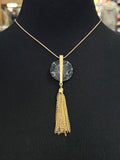 GOLD TASSLE NECKLACE