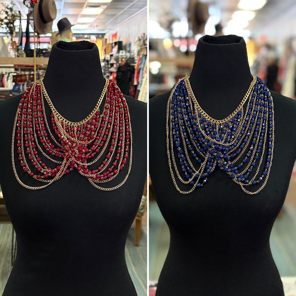 NWOT TWISTED CHAIN & BEAD NECKLACES