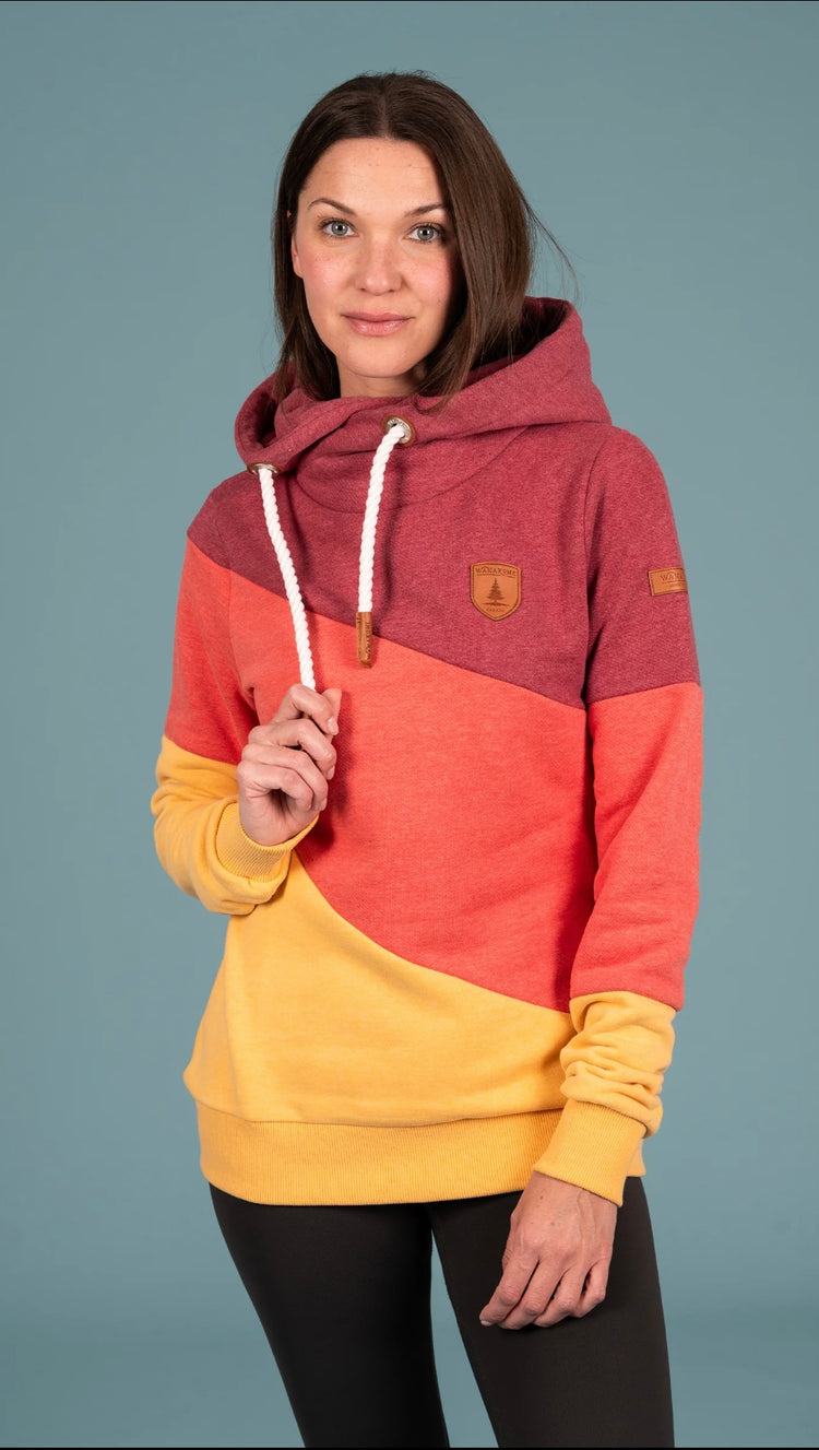 WANAKOME COLORBLOCK HOODIE (org$111)