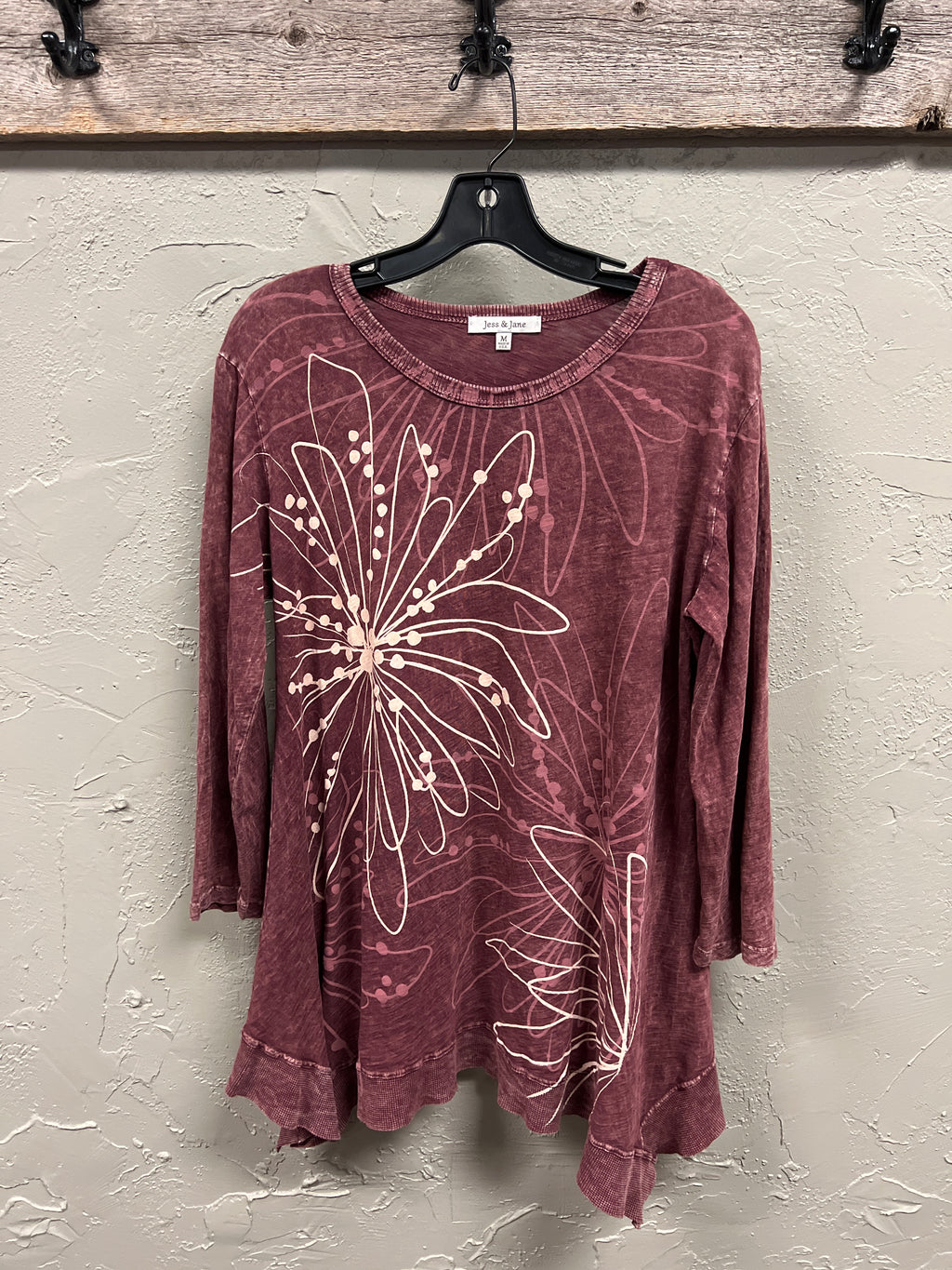 JESS & JANE MINERAL-WASHED TUNIC (org$80)