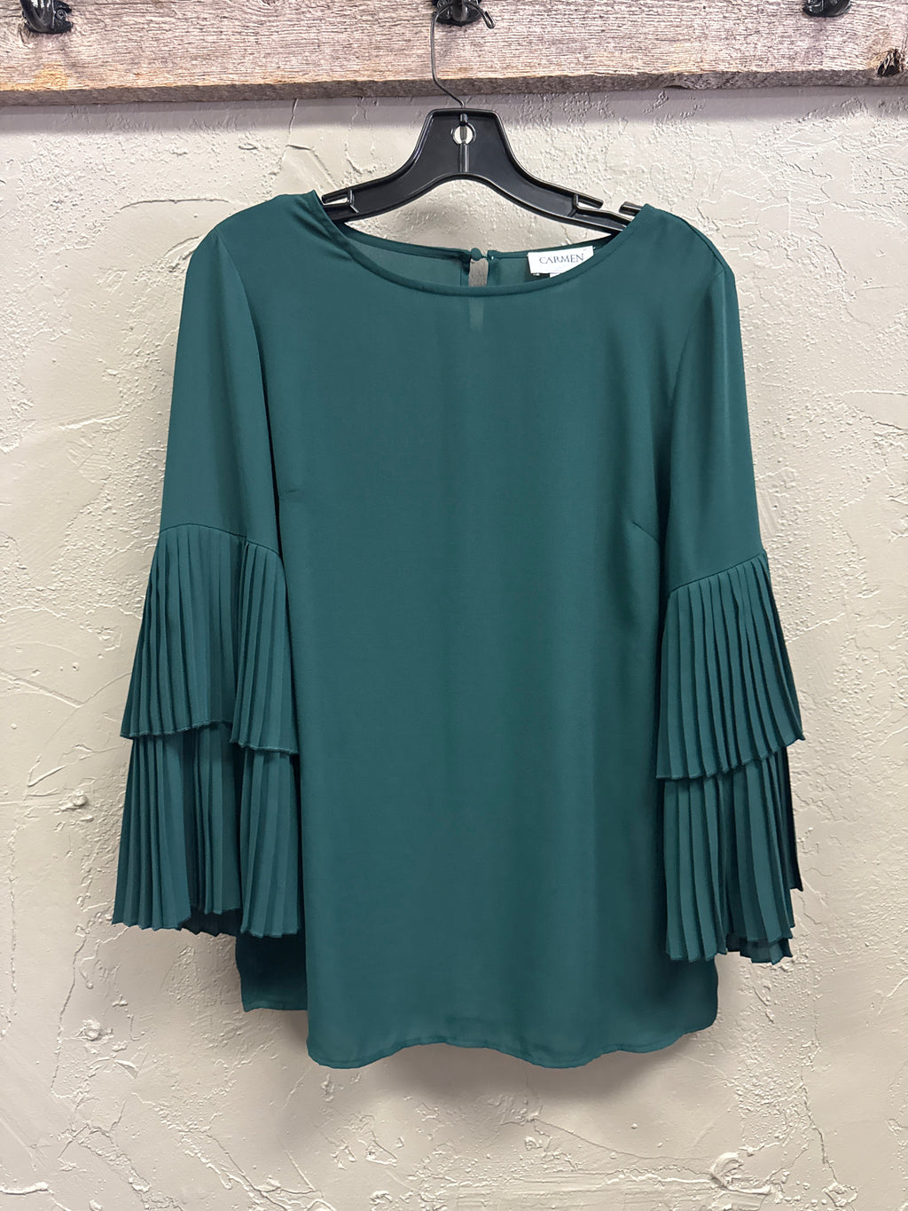 CARMEN PLEATED SLEEVE TOP