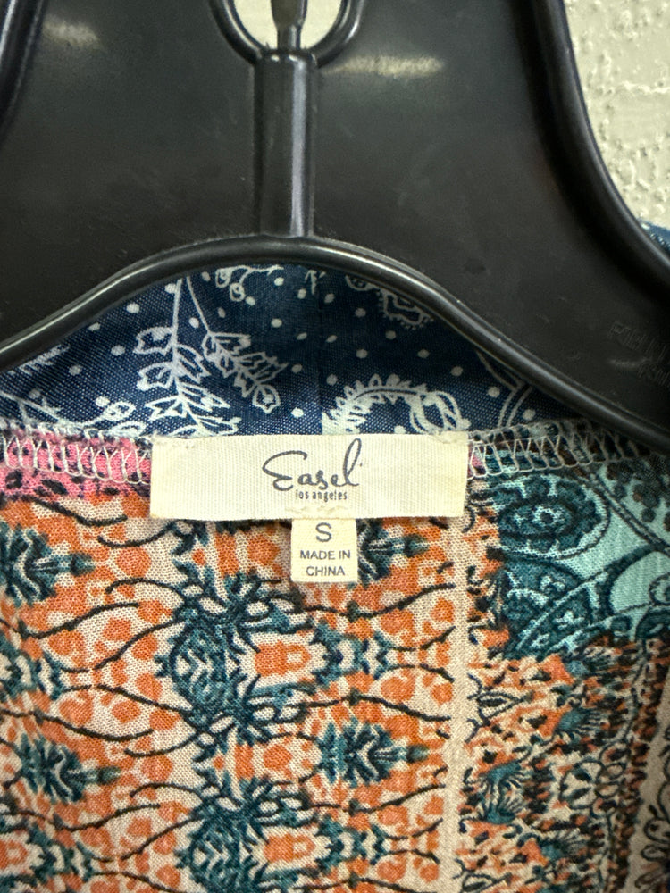 EASEL PATCH-LOOK KIMONO