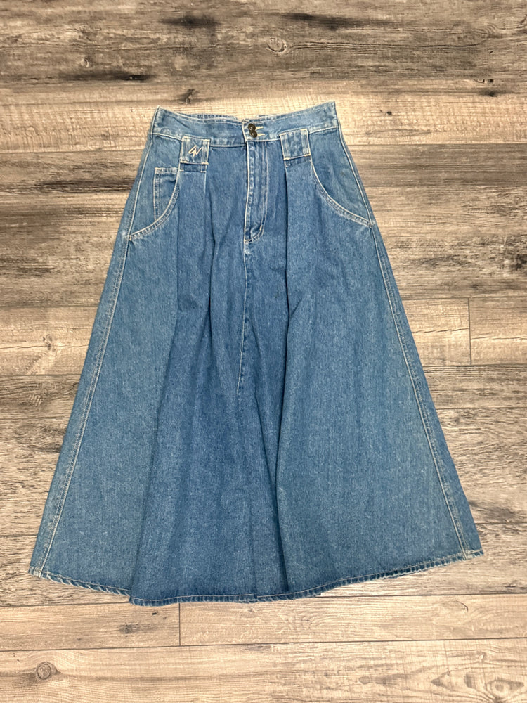 VTG GLORIA V DENIM MIDI SKIRT *as is*
