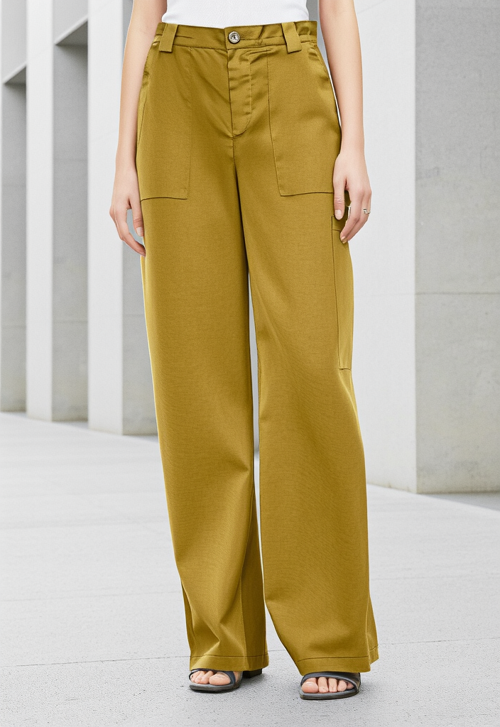 SATIN CARGO PANTS
