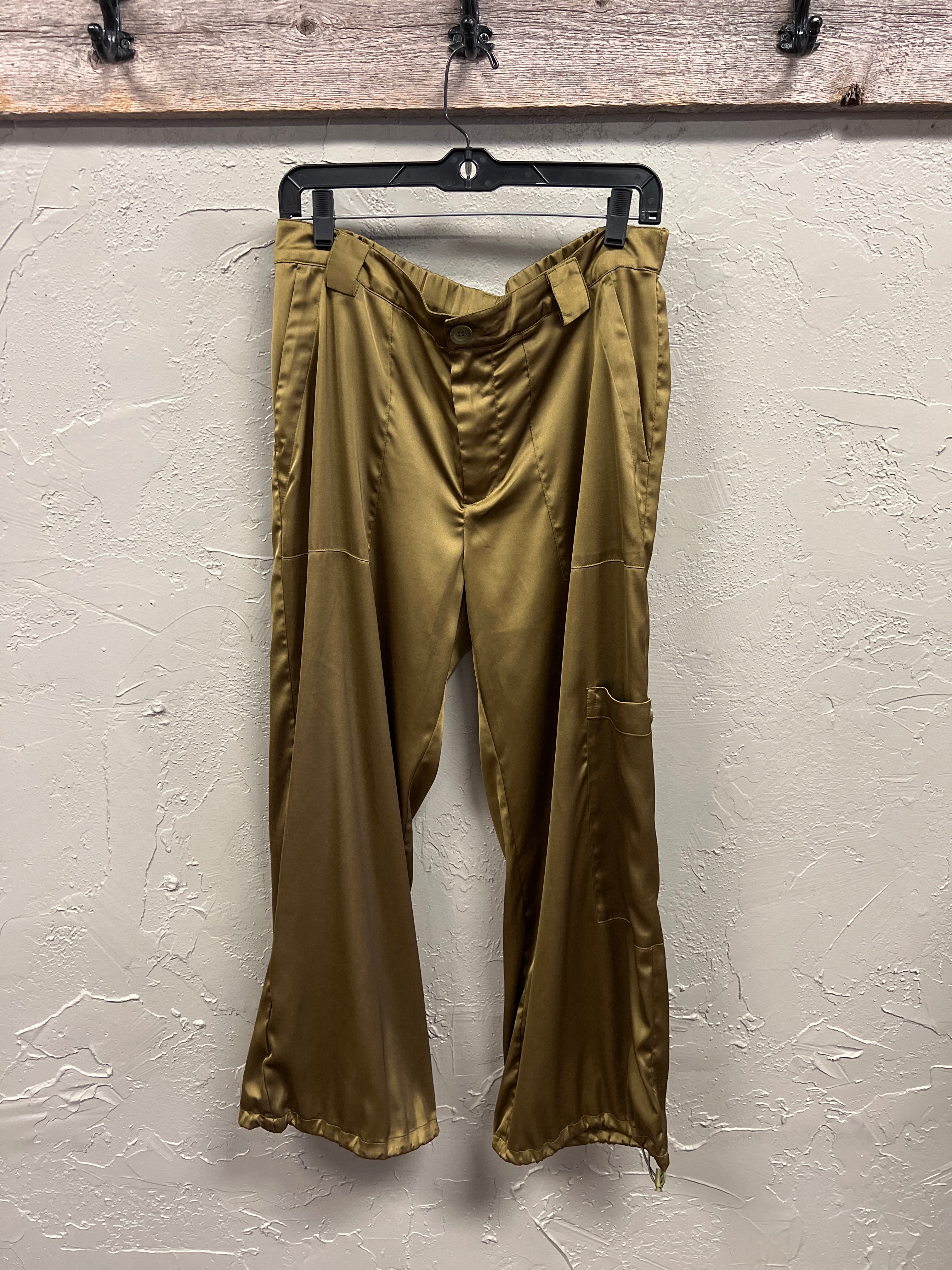 SATIN CARGO PANTS