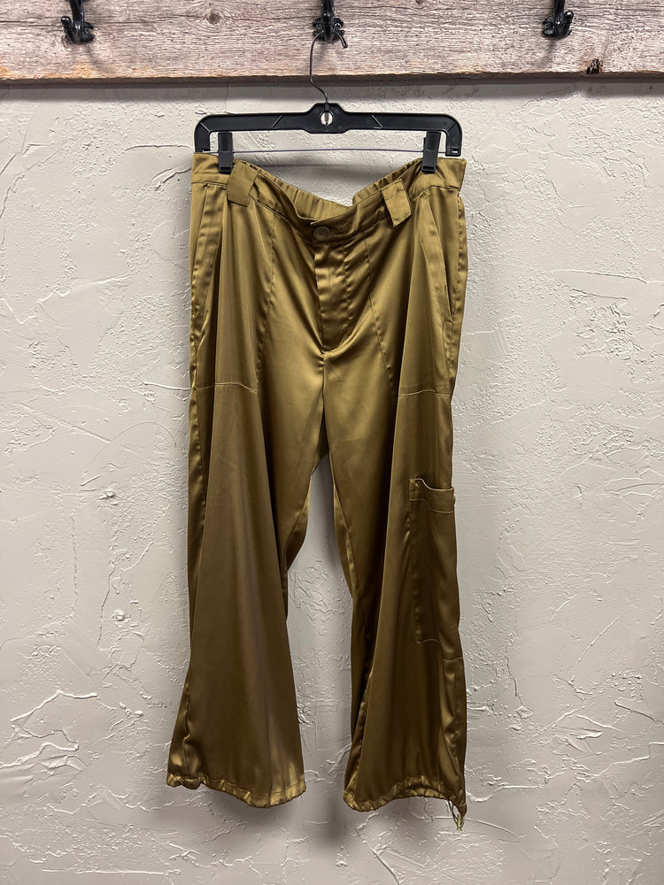 SATIN CARGO PANTS