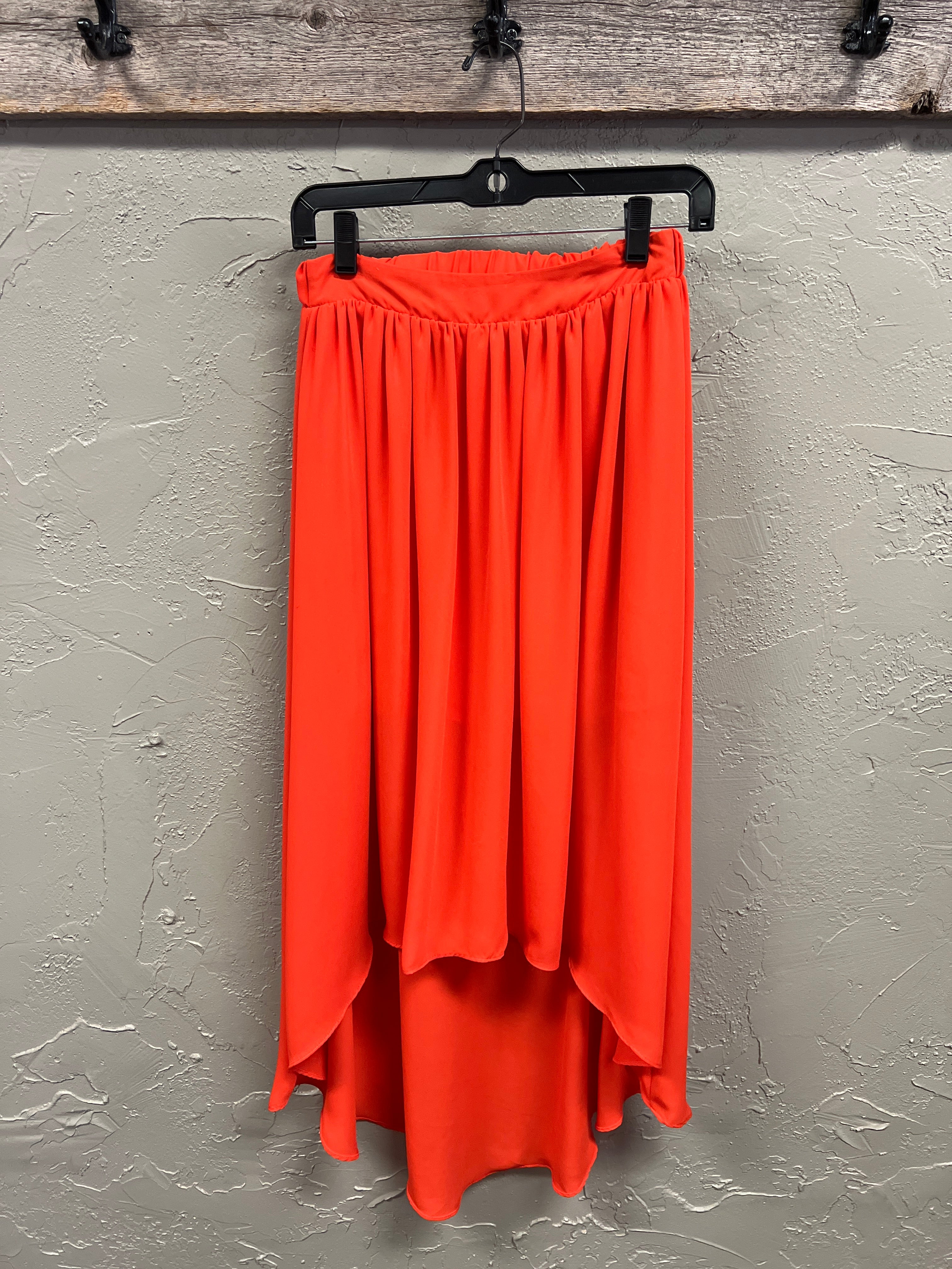 HAZEL HIGH-LOW MIDI SKIRT