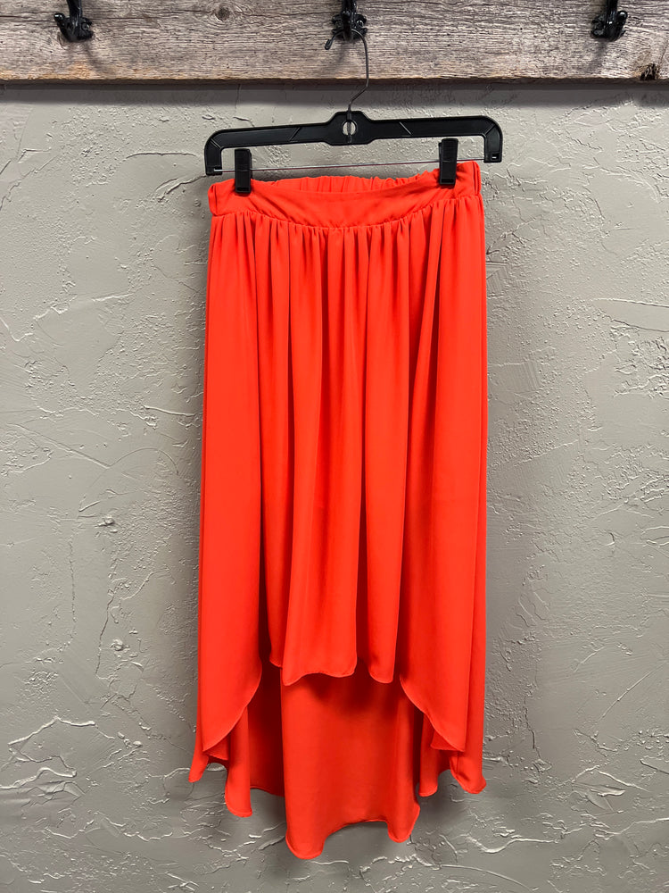 HAZEL HIGH-LOW MIDI SKIRT
