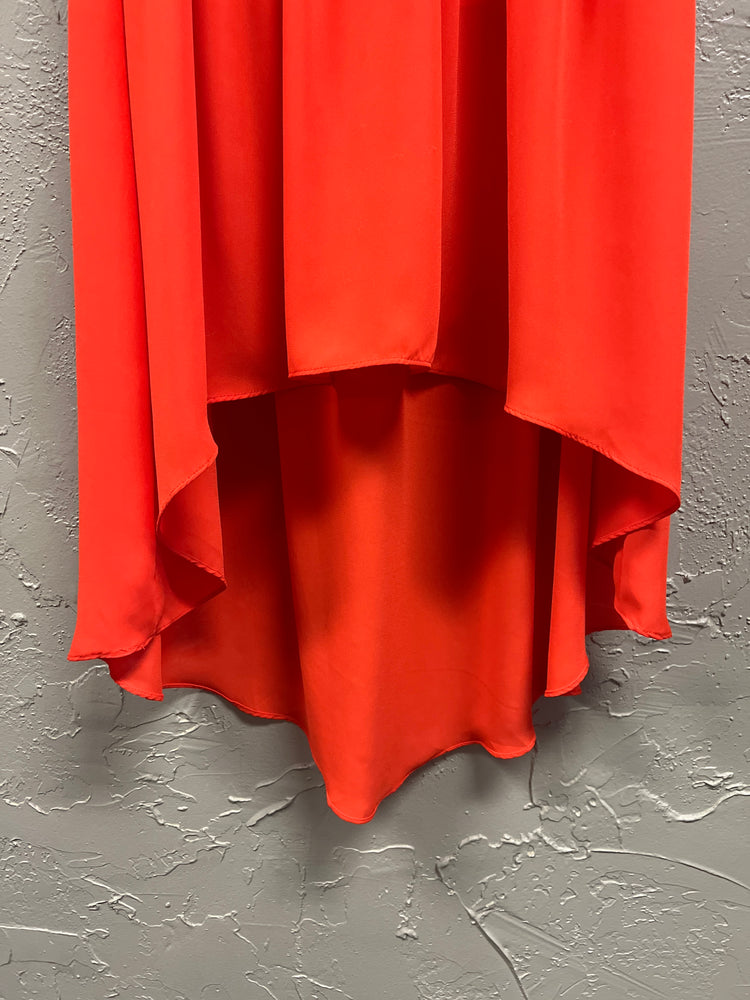 HAZEL HIGH-LOW MIDI SKIRT