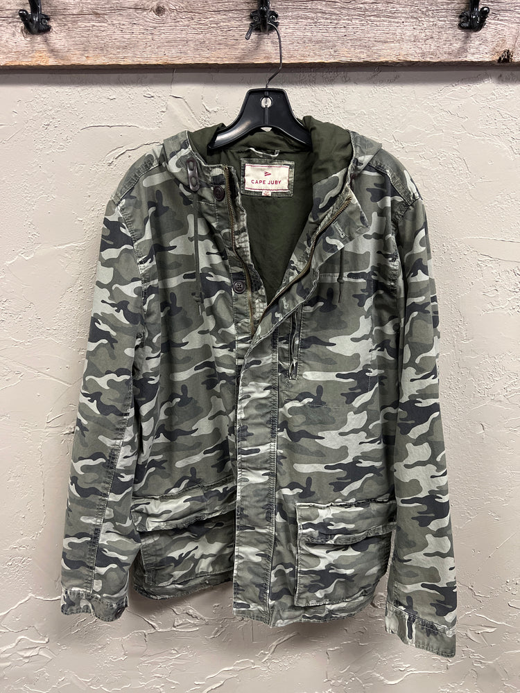 CAPE JUBY HOODED CAMO JACKET