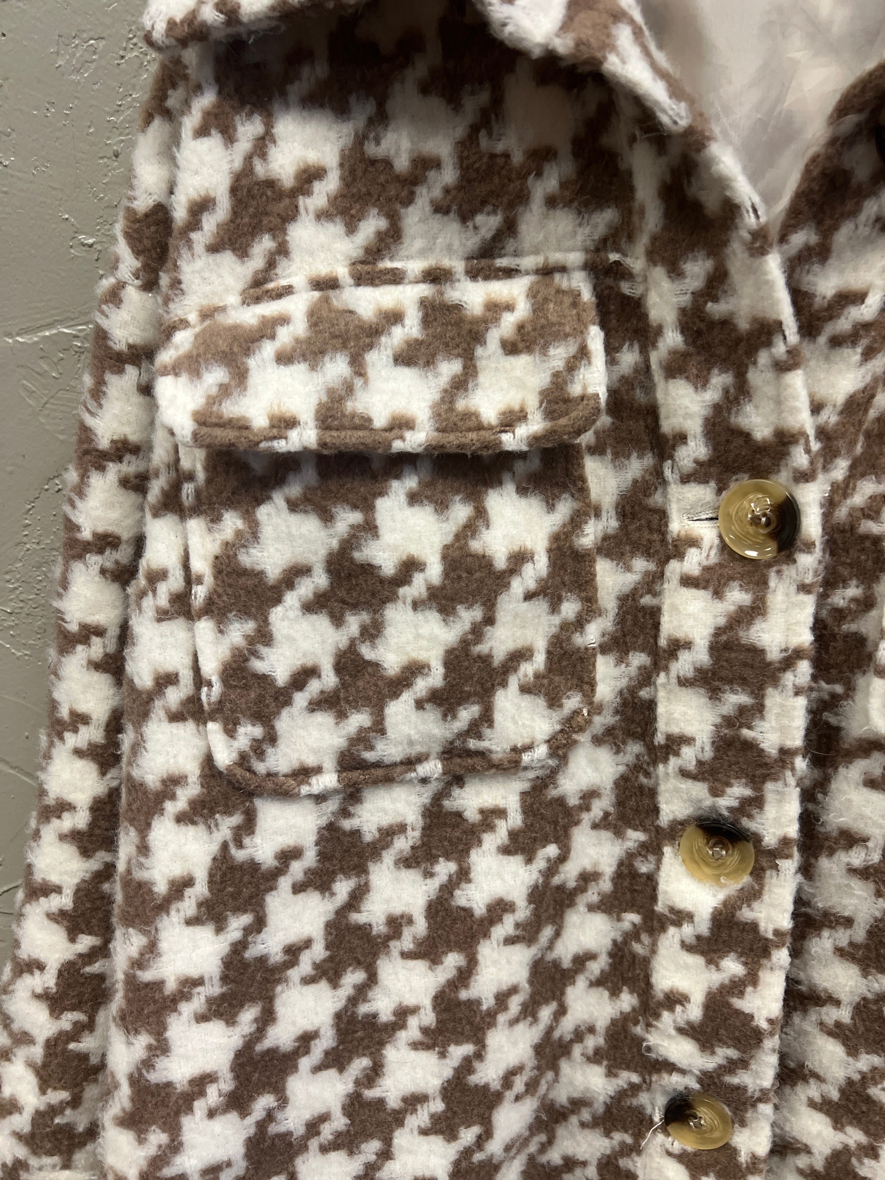 NASTY GAL HOUNDSTOOTH SHACKET