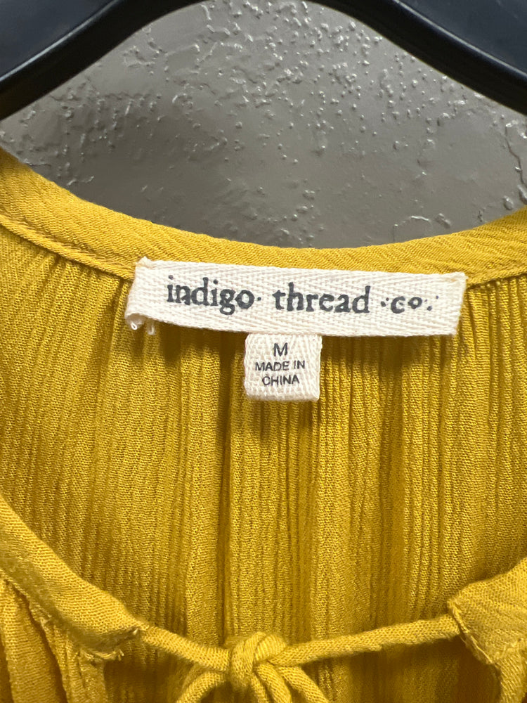 NWOT INDIGO THREAD TIERED TOP