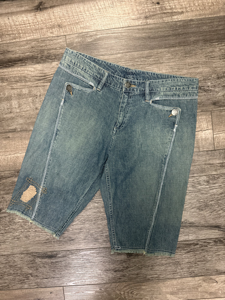 RUFF HEWN DENIM BERMUDA SHORTS