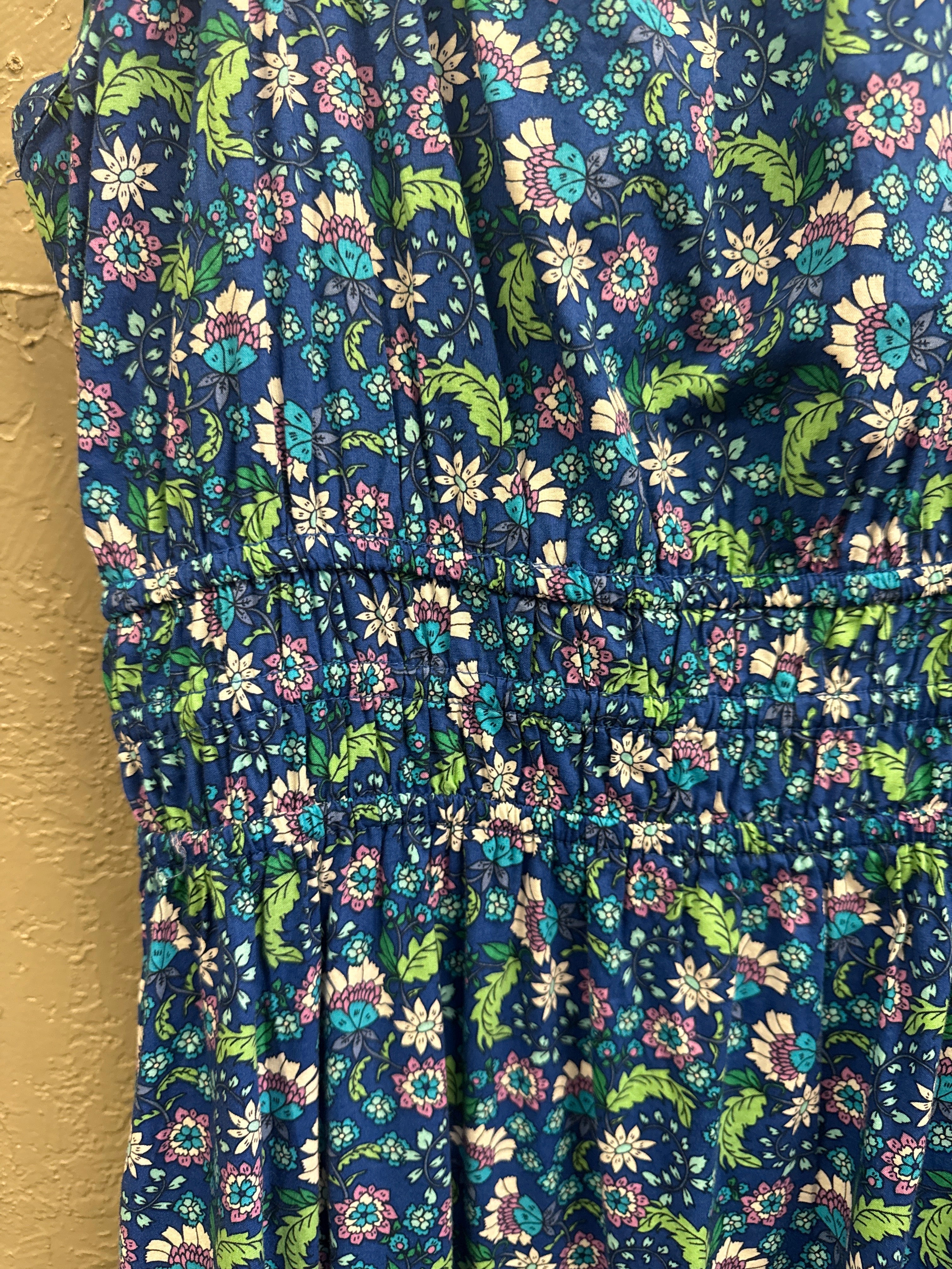 Loft Floral Flounce Maxi Dress