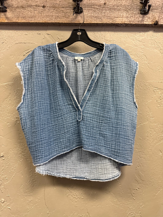 AERIE COTTON GAUZE CROP
