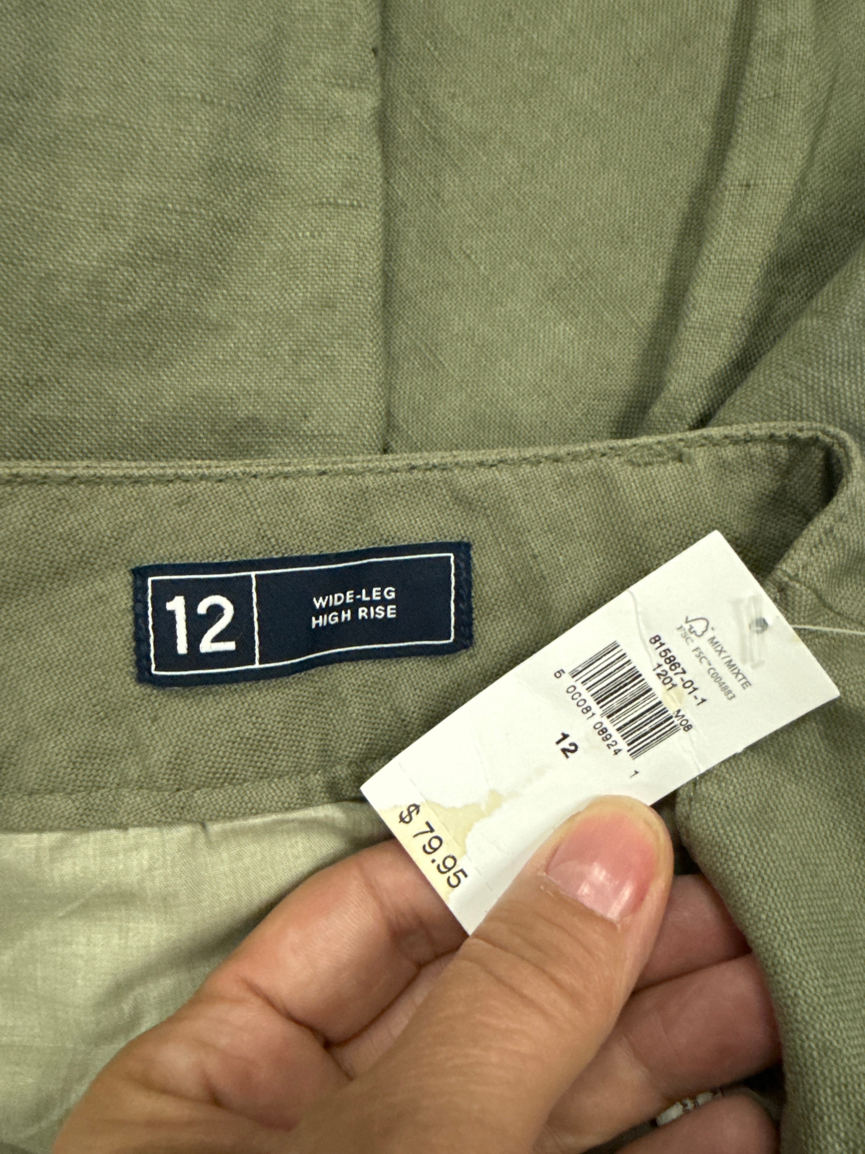 NWT GAP WIDE-LEG TROUSER (org$80)