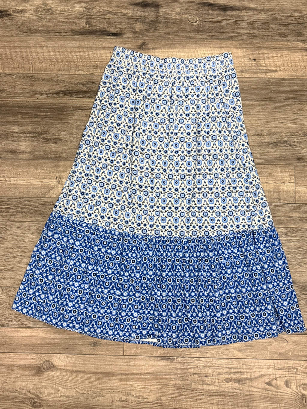 Loft Floral Tiered Skirt