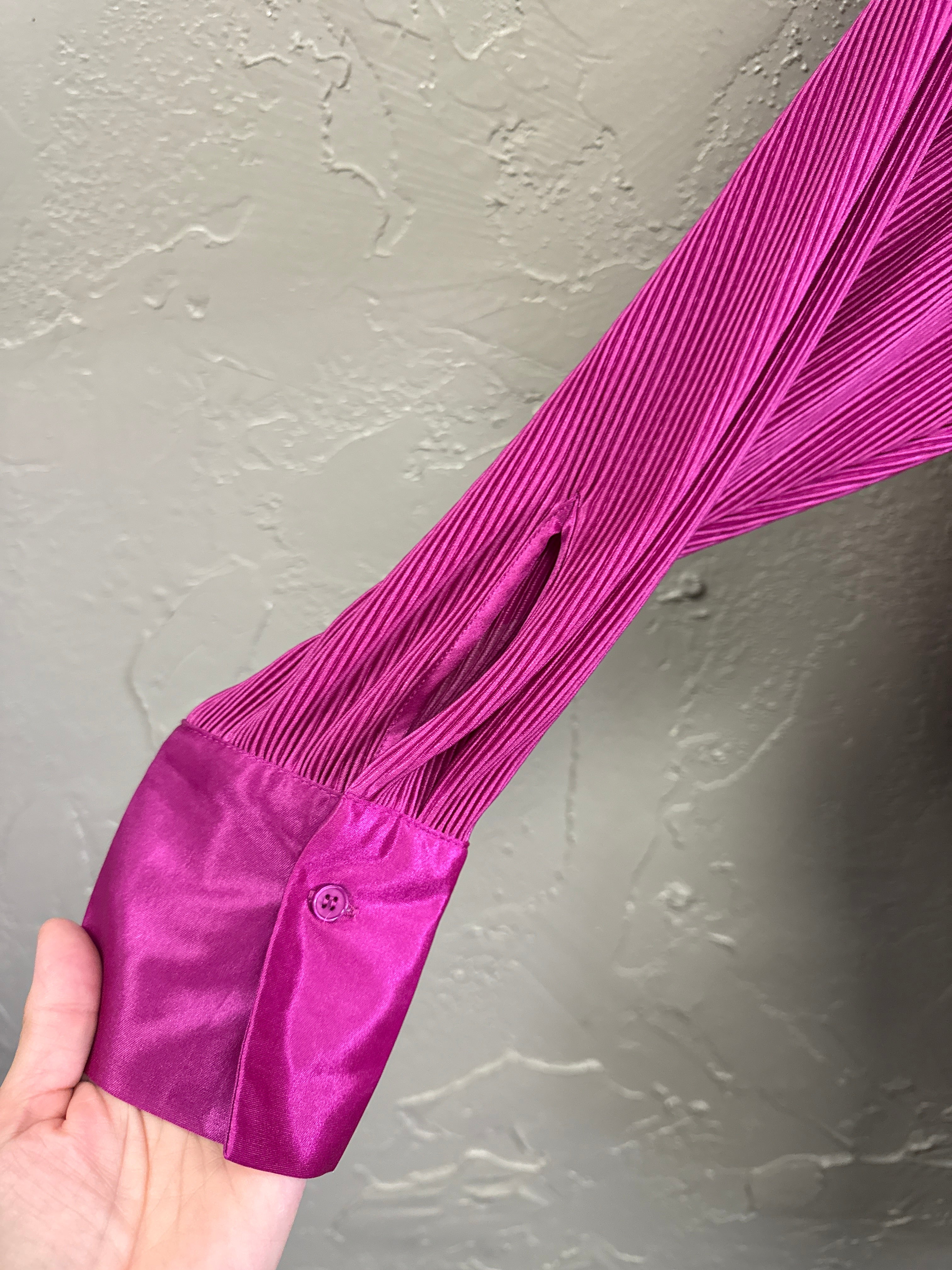 12th TRIBE PLISSE SHIRT DRESS (org$74)