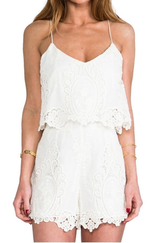 DOLCE VITA LACE ROMPER (org$248)