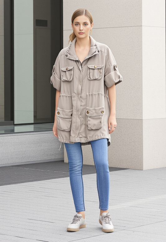 VICTOR LINEN UTILITY JACKET