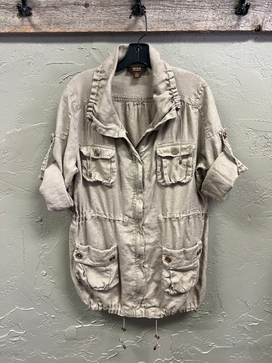 VICTOR LINEN UTILITY JACKET