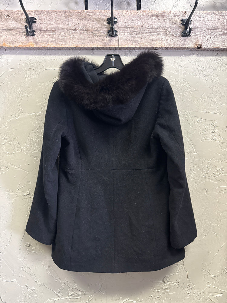 SACHI WOOL HOODED COAT (org$350)