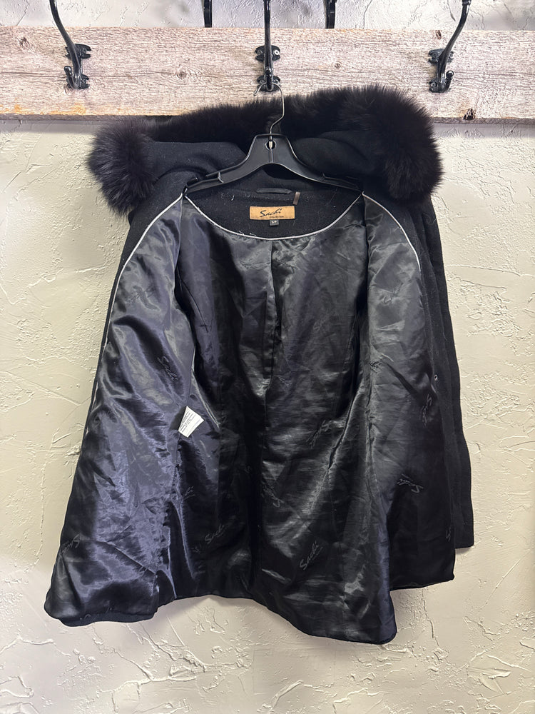 SACHI WOOL HOODED COAT (org$350)
