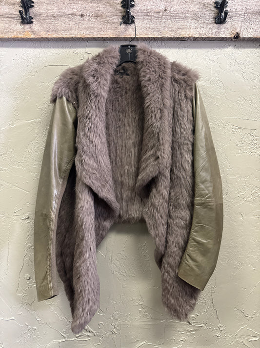 JUNE RABBIT FUR COAT (org$495)