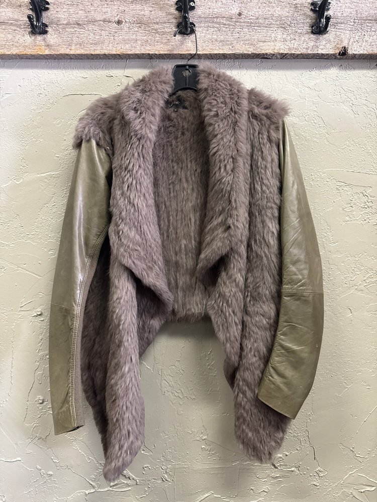 JUNE RABBIT FUR COAT (org$495)