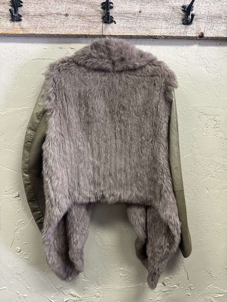 JUNE RABBIT FUR COAT (org$495)