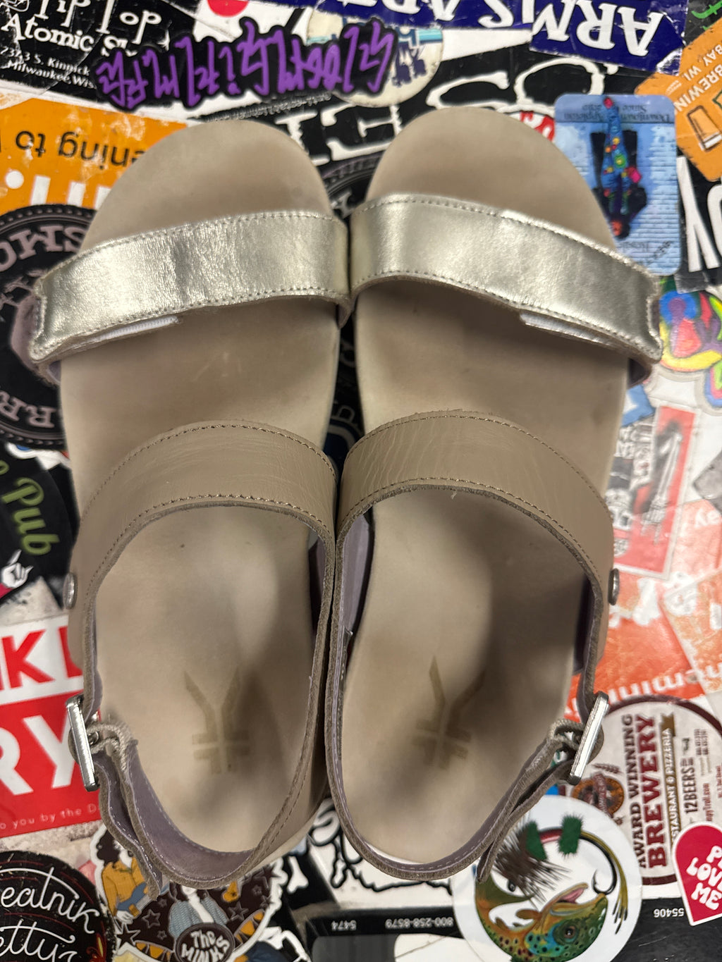 KURU LEATHER GLIDE SANDAL (org$135)