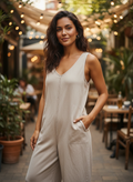 Easel Wide-Leg Jumpsuit