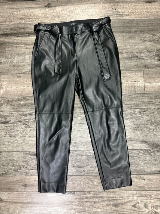 WHBM TAPERED VEGAN LEATHER PANTS (org$110)