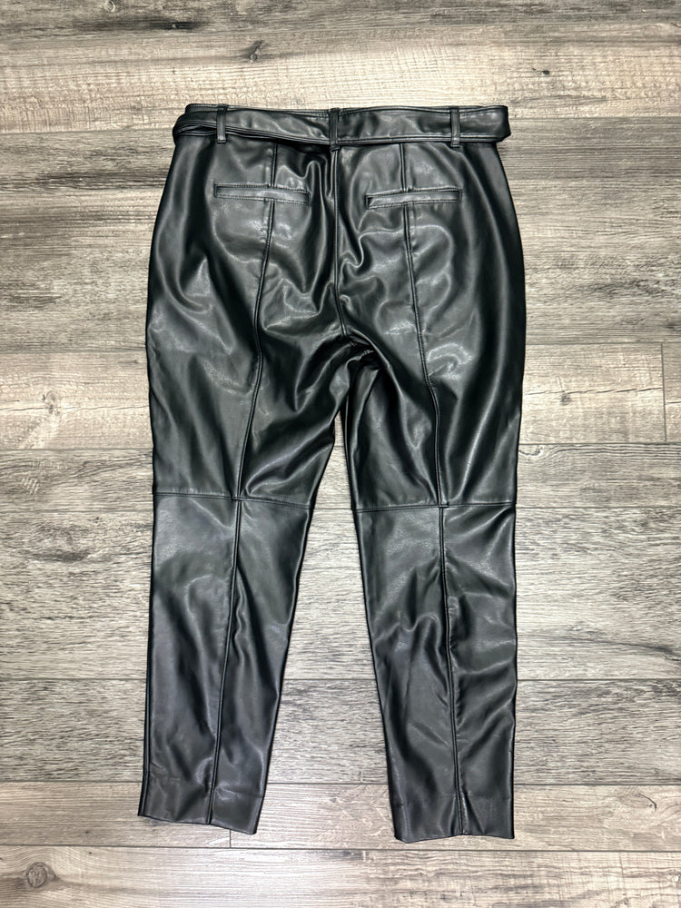 WHBM TAPERED VEGAN LEATHER PANTS (org$110)