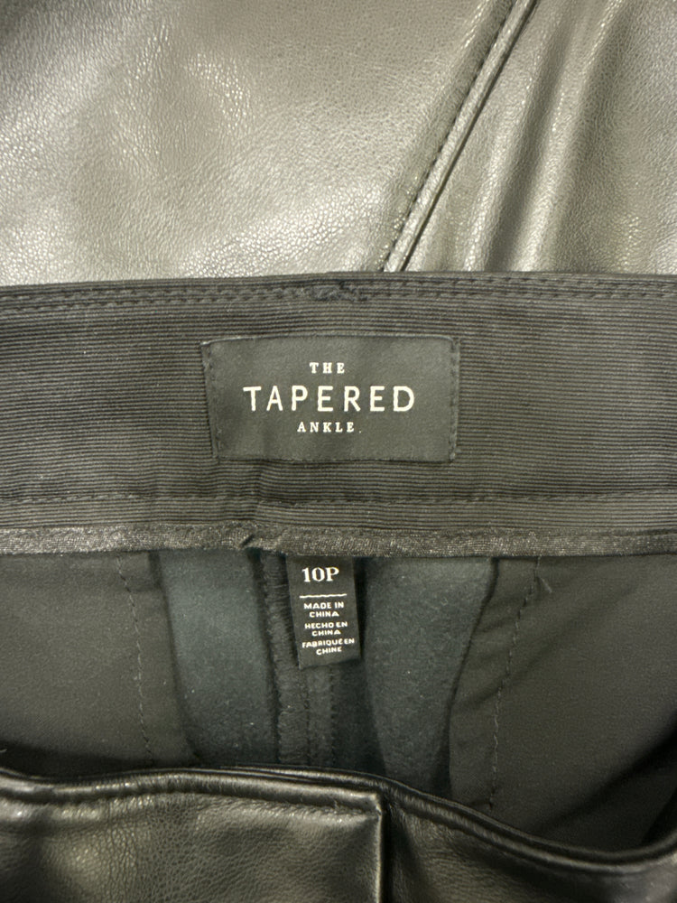 WHBM TAPERED VEGAN LEATHER PANTS (org$110)