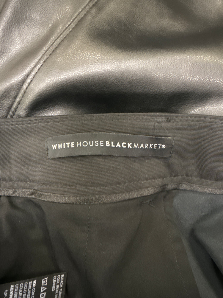 WHBM TAPERED VEGAN LEATHER PANTS (org$110)