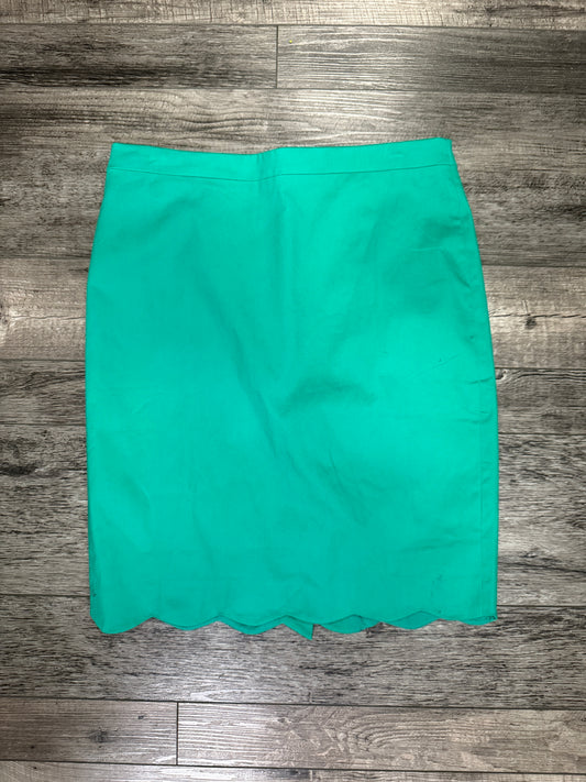 J CREW SCALLOPED HEM PENCIL SKIRT