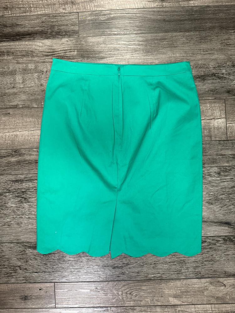 J CREW SCALLOPED HEM PENCIL SKIRT