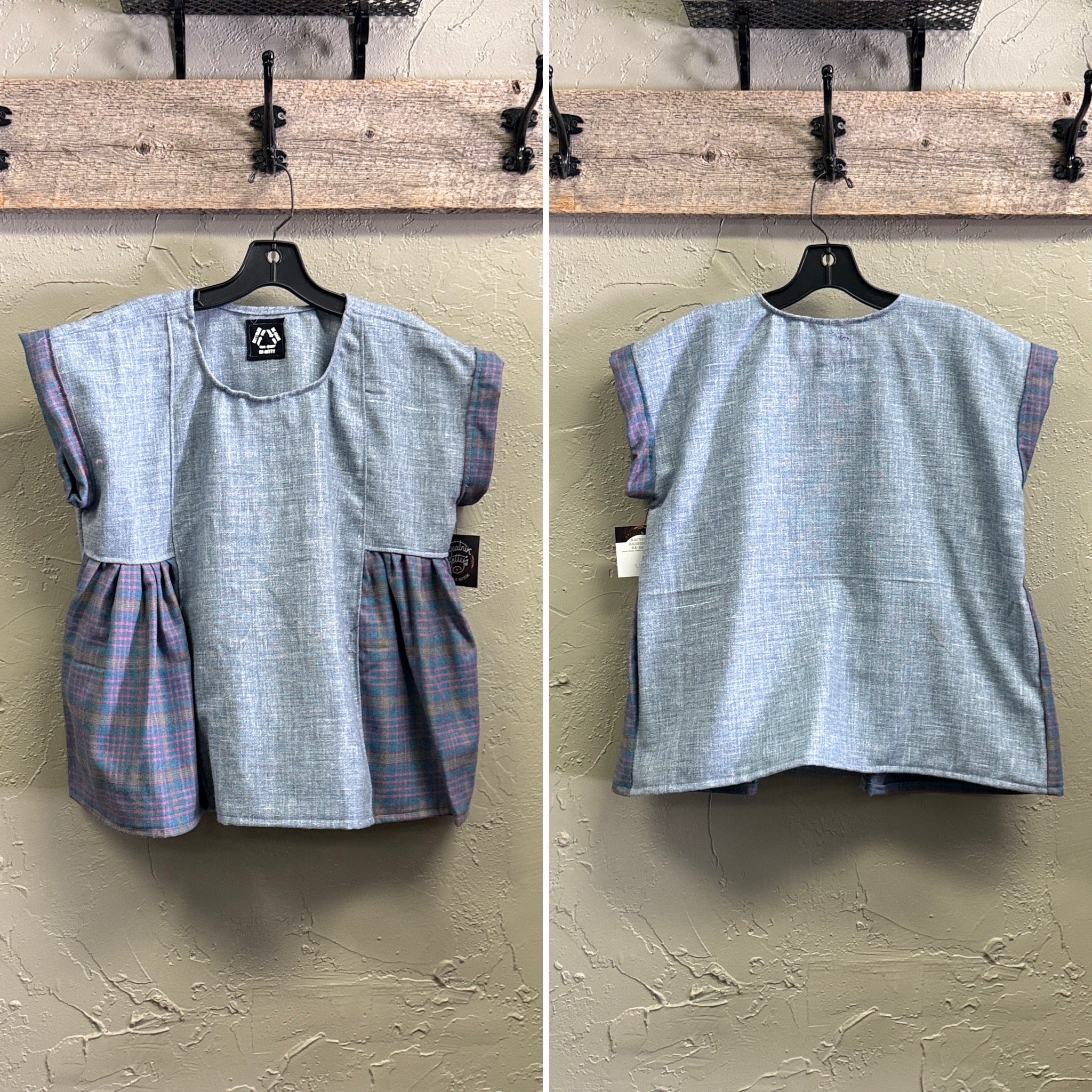 REBETTY VTG DEADSTOCK FABRIC TOPS