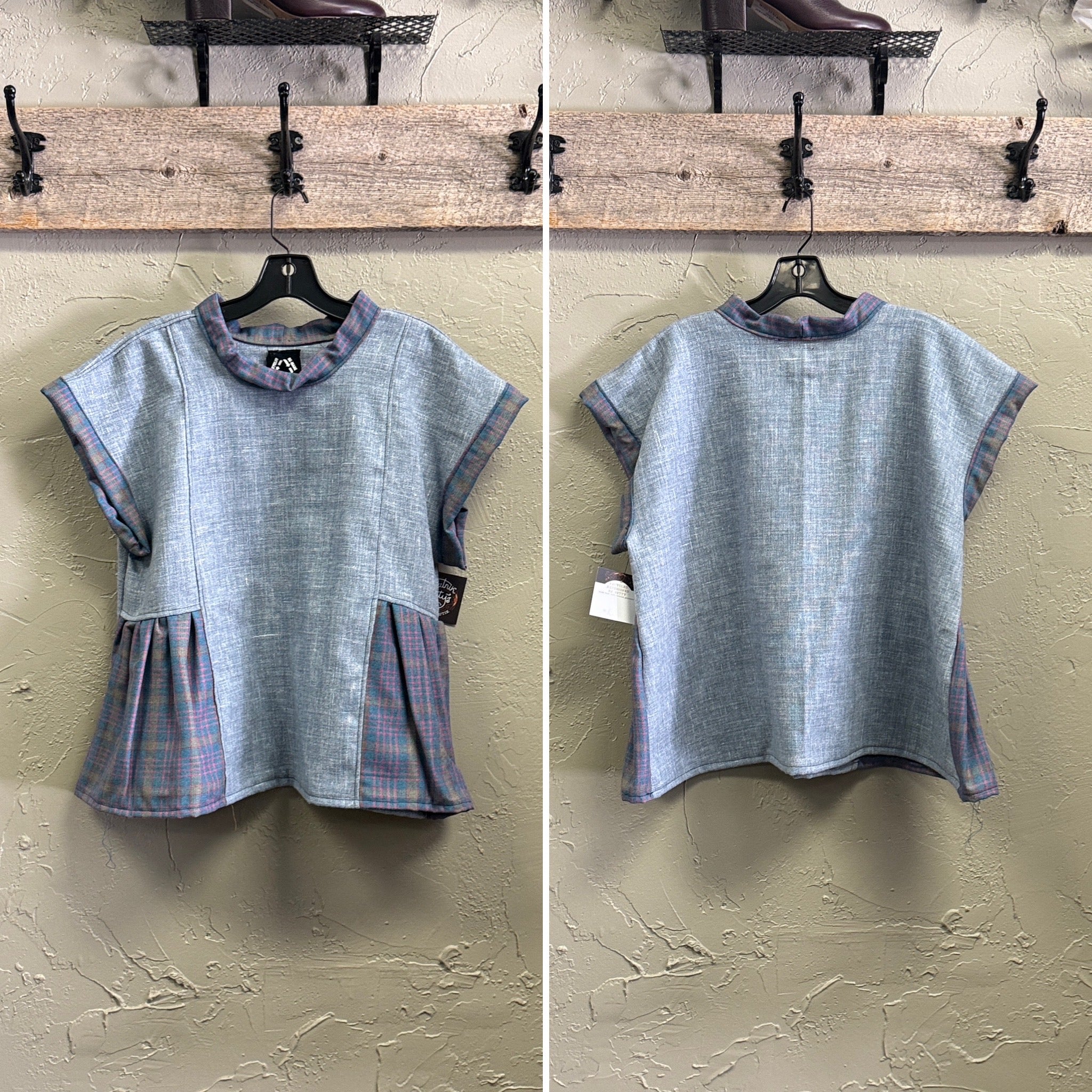 REBETTY VTG DEADSTOCK FABRIC TOPS