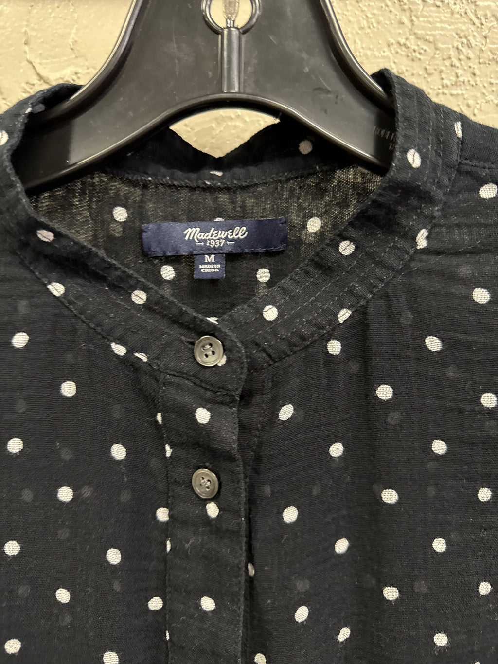 MADEWELL SHIRRED PULLOVER SHIRT
