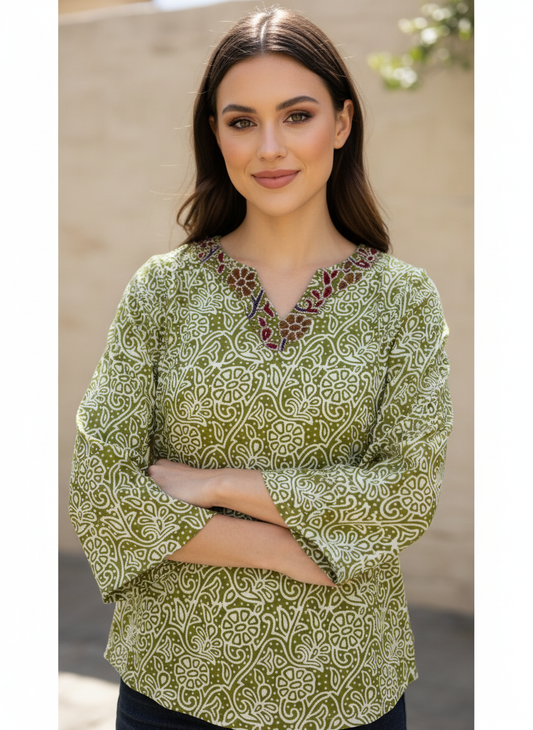MARKETPLACE 100% COTTON TUNIC