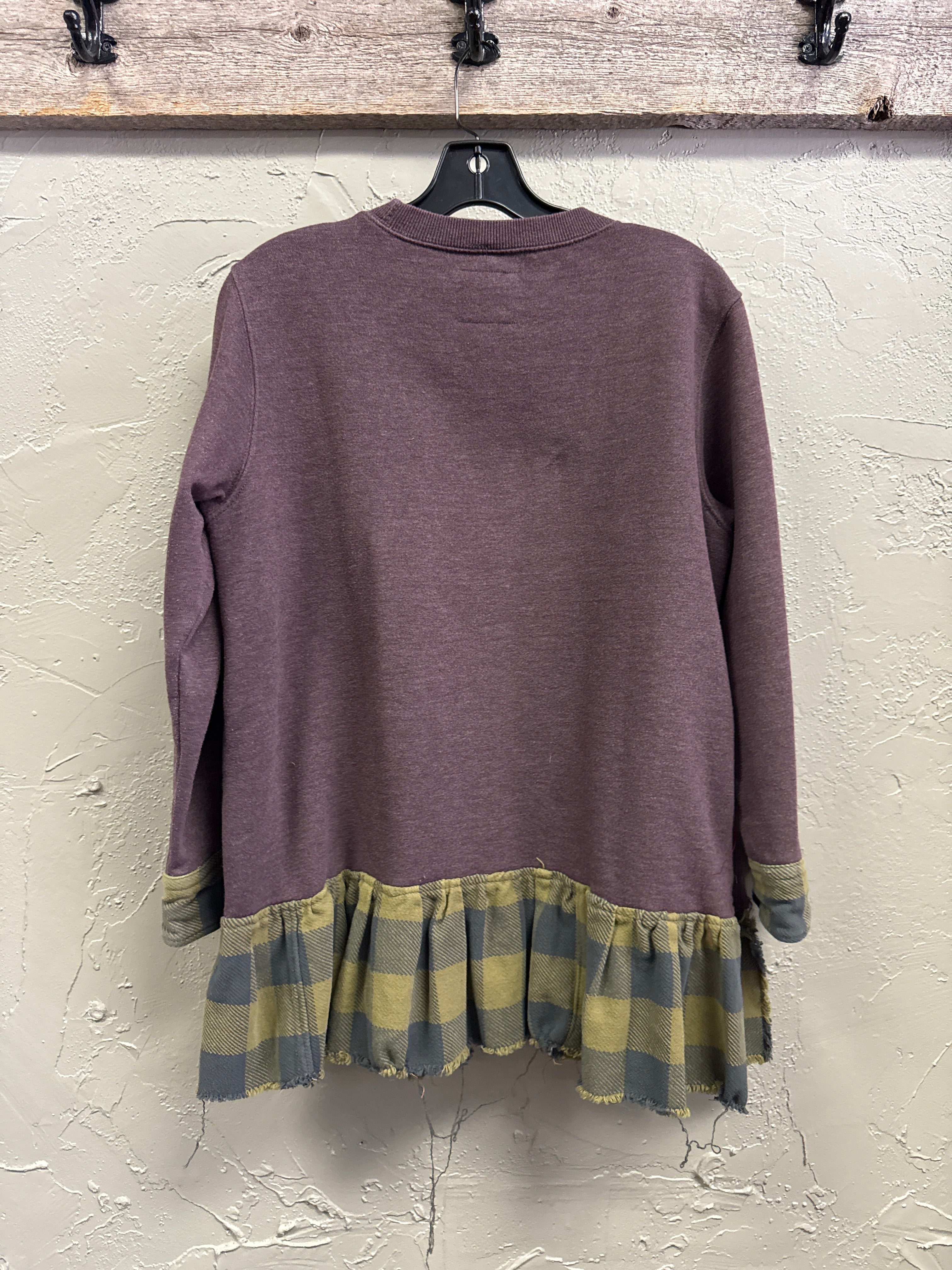 REBETTY FLANNEL PUMPKIN PULLOVER