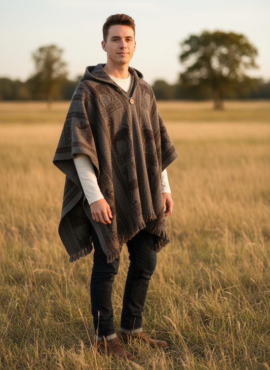FREE SIZE WOOL PONCHO