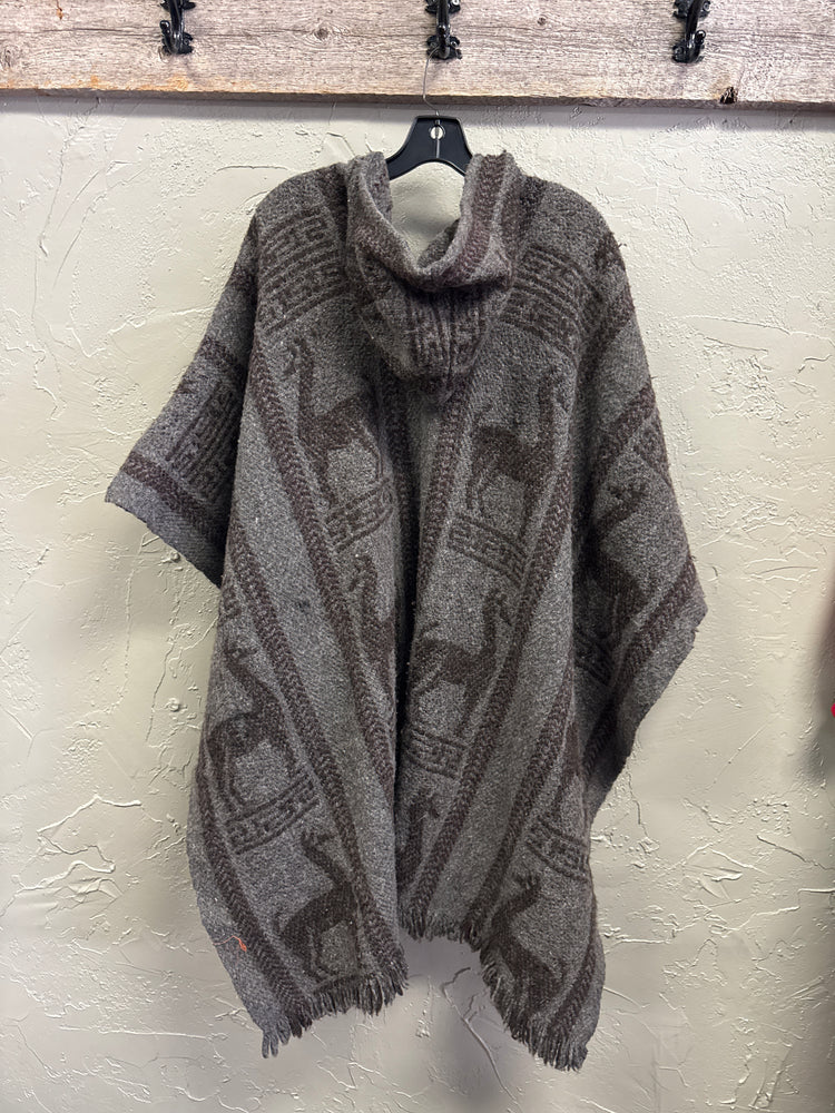 FREE SIZE WOOL PONCHO
