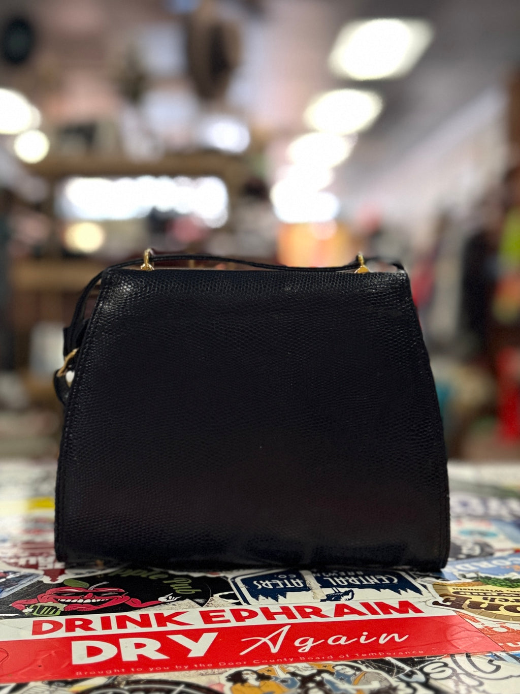 VTG 80’s SCAASI LEATHER HANDBAG