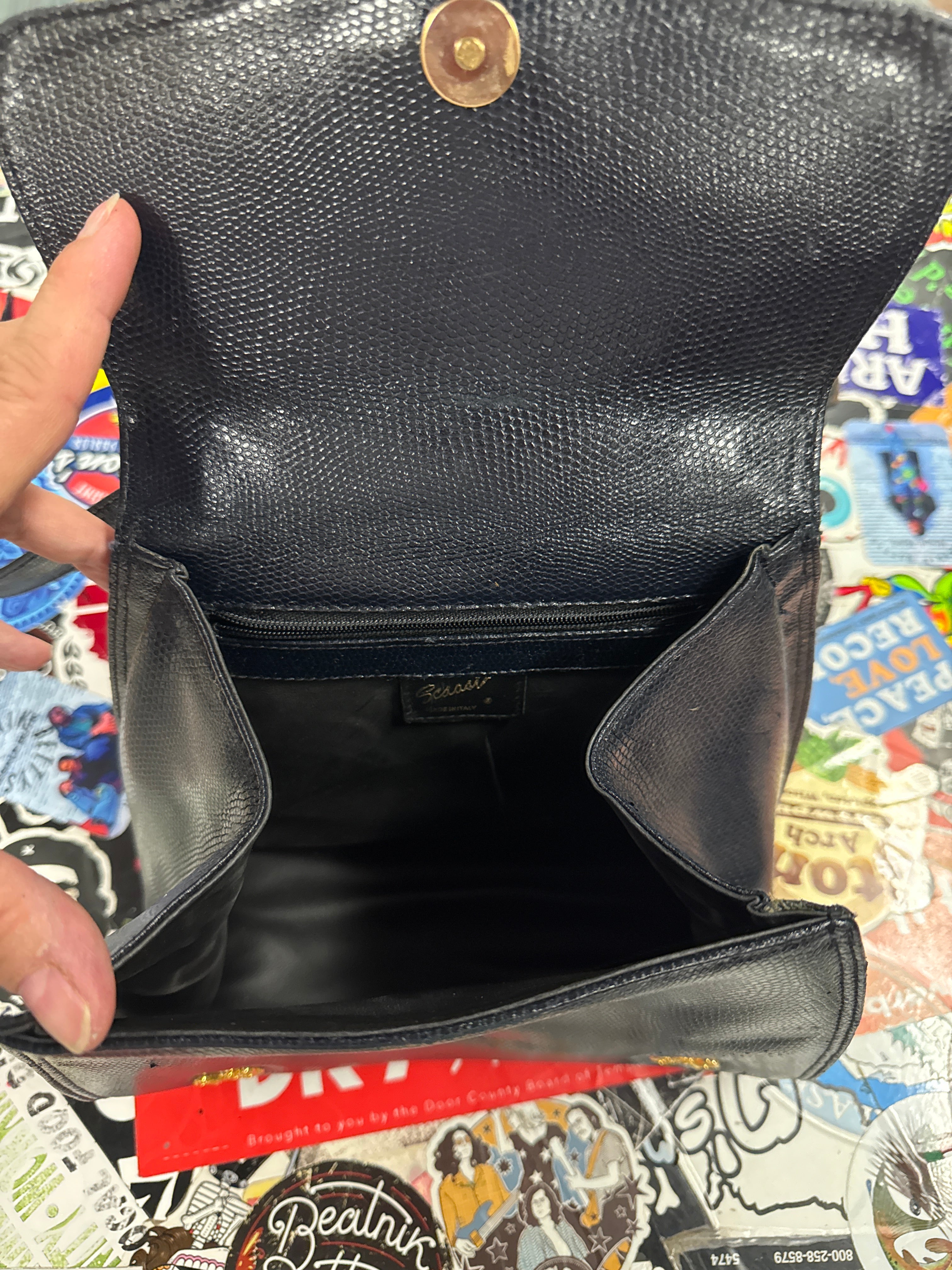 VTG 80’s SCAASI LEATHER HANDBAG
