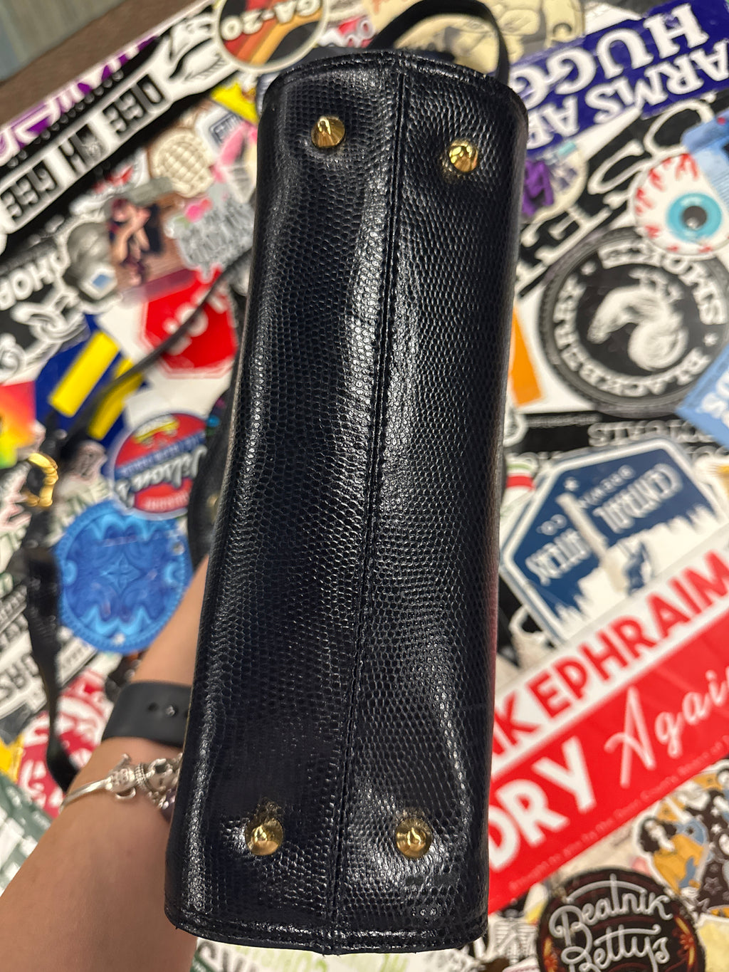 VTG 80’s SCAASI LEATHER HANDBAG