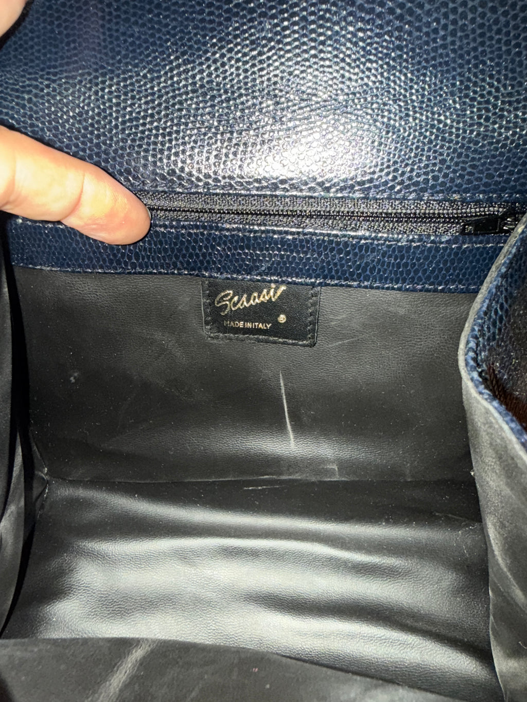 VTG 80’s SCAASI LEATHER HANDBAG